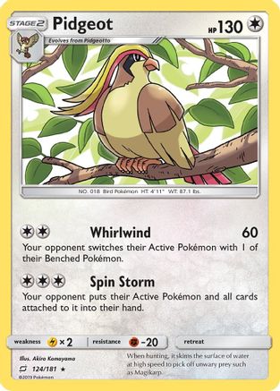 Pidgeot 124/181 - SM  Team Up - Poke-Collect