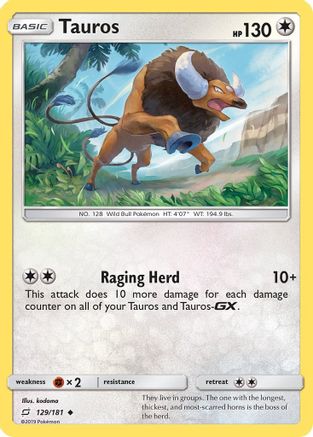 Tauros 129/181 - Team Up - Poke-Collect