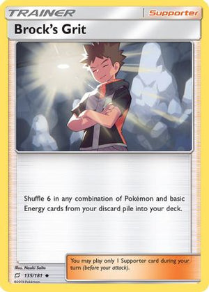 Brock's Grit 135/181 - SM  Team Up Reverse Holofoil - Poke-Collect
