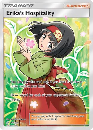Erika's Hospitality (Full Art) 174/181 - SM  Team Up Holofoil - Poke-Collect