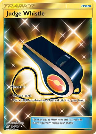 Judge Whistle (Secret) 194/181 - SM  Team Up Holofoil - Poke-Collect
