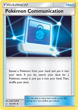 Pokemon Communication 152/181 - SM  Team Up Reverse Holofoil - Poke-Collect
