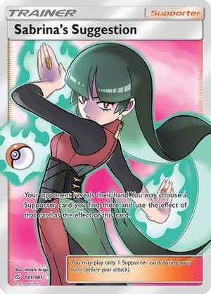 Sabrina's Suggestion (Full Art) 181/181 - SM  Team Up Holofoil - Poke-Collect
