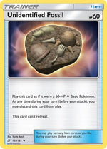 Unidentified Fossil 155/181 - Team Up - Poke-Collect