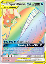 Magikarp & Wailord GX (Secret) 183/181 - SM  Team Up Holofoil - Poke-Collect