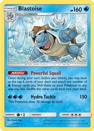 Blastoise - 25/181 (Cracked Ice Holo) 25 - Deck Exclusives Holofoil - Poke-Collect
