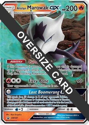 Alolan Marowak GX - SM187 SM187 - Jumbo Cards Holofoil - Poke-Collect