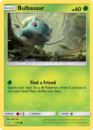 Bulbasaur (Holo Common) 1/18 - Detective Pikachu Holofoil - Poke-Collect
