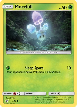 Morelull (Holo Common) 3/18 - Detective Pikachu Holofoil - Poke-Collect