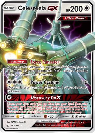 Celesteela GX 163/214 - SM  Unbroken Bonds Holofoil - Poke-Collect