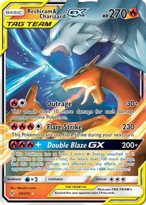 Reshiram & Charizard GX 20/214 - SM  Unbroken Bonds Holofoil - Poke-Collect