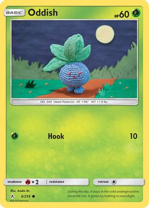 Oddish (6) 6/214 - SM  Unbroken Bonds Reverse Holofoil - Poke-Collect