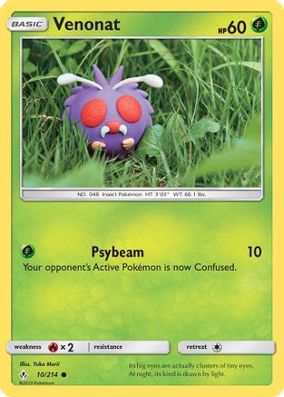 Venonat 10/214 - Unbroken Bonds - Poke-Collect