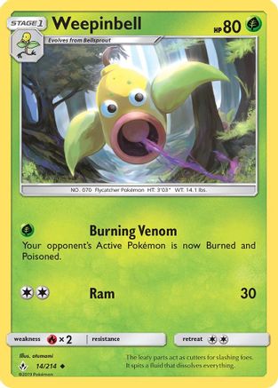 Weepinbell 14/214 - Unbroken Bonds - Poke-Collect