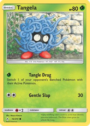 Tangela 16/214 - Unbroken Bonds Reverse Holofoil - Poke-Collect