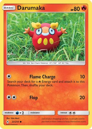 Darumaka 23/214 - SM  Unbroken Bonds Reverse Holofoil - Poke-Collect