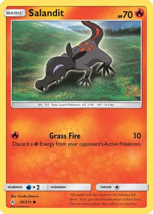 Salandit 30/214 - SM  Unbroken Bonds - Poke-Collect