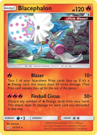 Blacephalon 32/214 - SM  Unbroken Bonds Reverse Holofoil - Poke-Collect