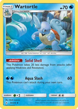 Wartortle 34/214 - Unbroken Bonds - Poke-Collect