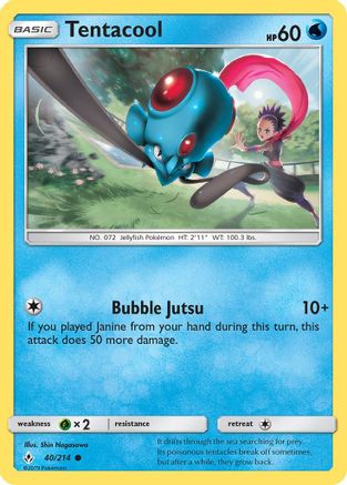 Tentacool 40/214 - Unbroken Bonds Reverse Holofoil - Poke-Collect