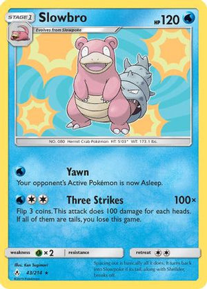 Slowbro 43/214 - Unbroken Bonds Reverse Holofoil - Poke-Collect
