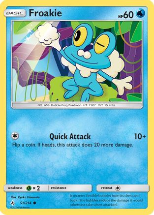 Froakie 51/214 - SM  Unbroken Bonds Reverse Holofoil - Poke-Collect