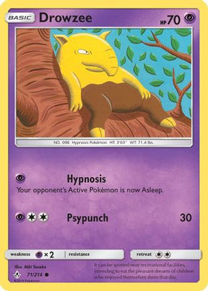 Drowzee 71/214 - SM  Unbroken Bonds - Poke-Collect
