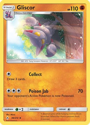 Gliscor 99/214 - SM  Unbroken Bonds - Poke-Collect