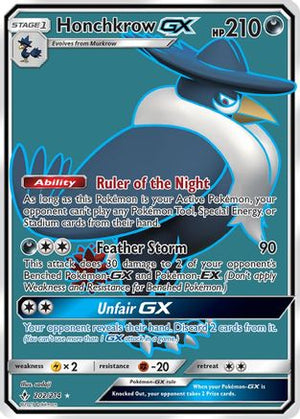 Honchkrow GX (Full Art) 202/214 - SM  Unbroken Bonds Holofoil - Poke-Collect