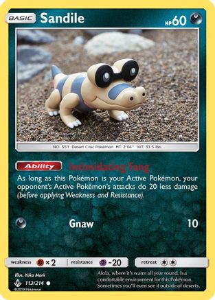Sandile (113) 113/214 - SM  Unbroken Bonds - Poke-Collect