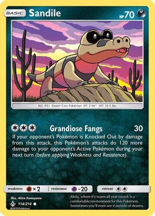 Sandile (114) 114/214 - SM  Unbroken Bonds - Poke-Collect