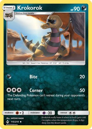 Krokorok 115/214 - SM  Unbroken Bonds - Poke-Collect