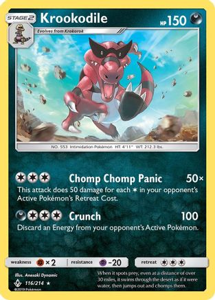 Krookodile 116/214 - SM  Unbroken Bonds - Poke-Collect