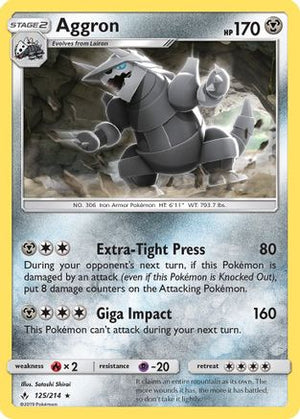 Aggron 125/214 - SM  Unbroken Bonds - Poke-Collect
