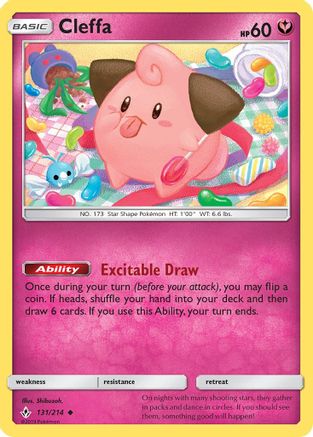 Cleffa 131/214 - SM  Unbroken Bonds - Poke-Collect