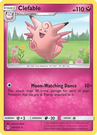 Clefable 133/214 - SM  Unbroken Bonds - Poke-Collect
