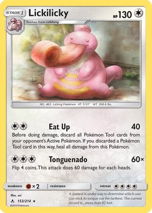 Lickilicky 153/214 - SM  Unbroken Bonds - Poke-Collect
