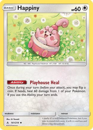 Happiny 161/214 - SM  Unbroken Bonds Reverse Holofoil - Poke-Collect