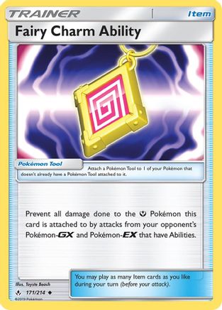 Fairy Charm Ability 171/214 - SM  Unbroken Bonds Reverse Holofoil - Poke-Collect