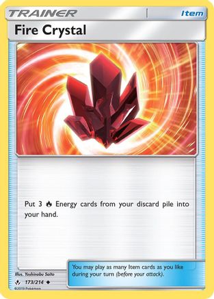 Fire Crystal 173/214 - SM  Unbroken Bonds Reverse Holofoil - Poke-Collect