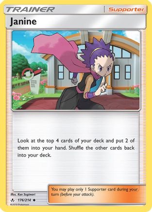 Janine 176/214 - SM  Unbroken Bonds - Poke-Collect