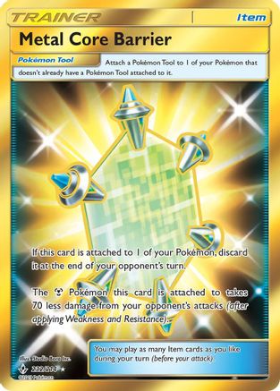 Metal Core Barrier (Secret) 232/214 - SM  Unbroken Bonds Holofoil - Poke-Collect