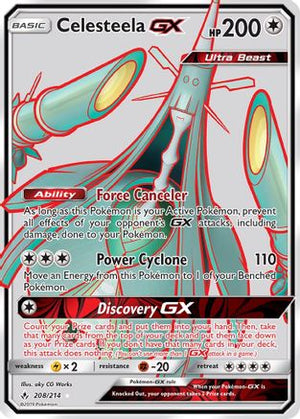 Celesteela GX (Full Art) 208/214 - SM  Unbroken Bonds Holofoil - Poke-Collect