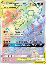 Marshadow & Machamp GX (Secret) 221/214 - SM  Unbroken Bonds Holofoil - Poke-Collect
