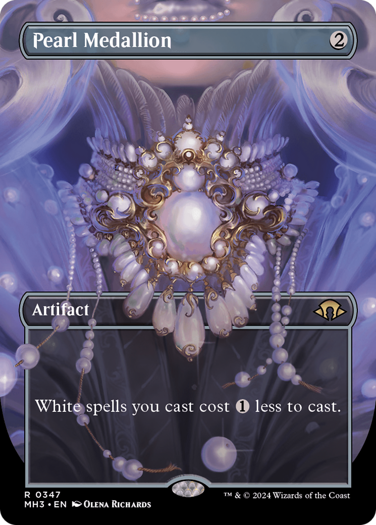 Pearl Medallion (Borderless) (MH3-347) - Modern Horizons 3 (Borderless) - Poke-Collect