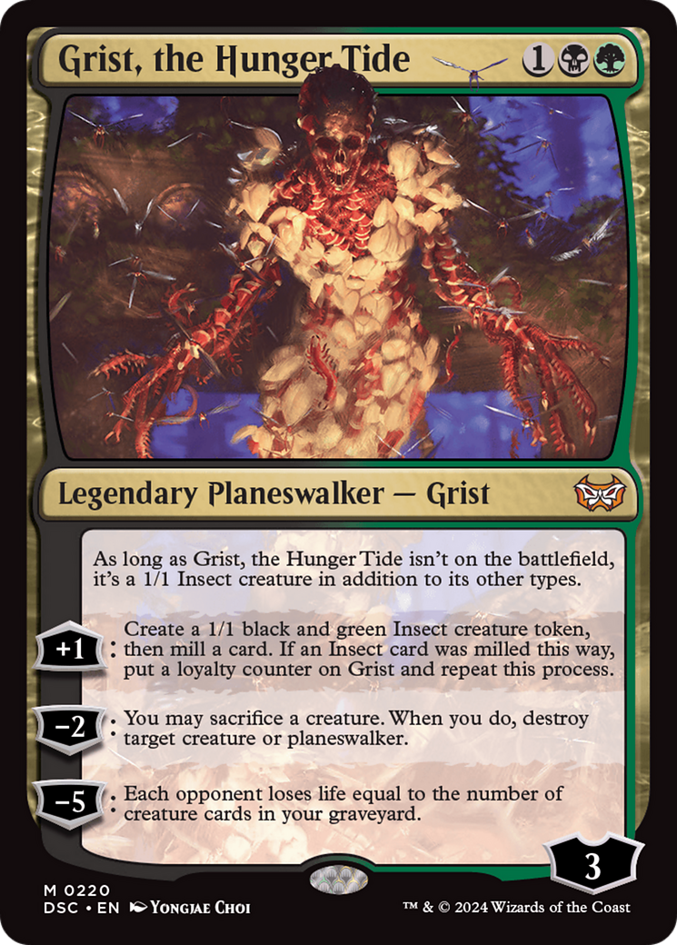 Grist, the Hunger Tide (DSC-220) - Duskmourn: House of Horror Commander - Poke-Collect
