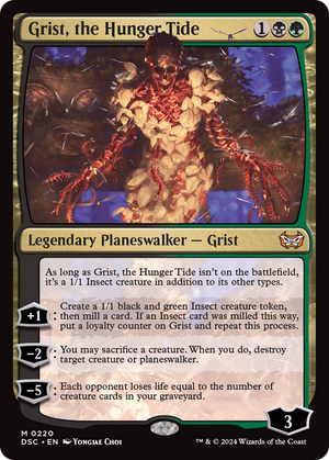 Grist, the Hunger Tide (DSC-220) - Duskmourn: House of Horror Commander - Poke-Collect