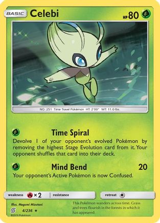Celebi 4/236 - SM  Unified Minds Reverse Holofoil - Poke-Collect