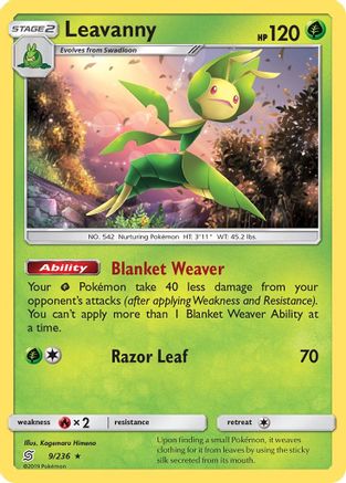 Leavanny 9/236 - SM  Unified Minds Reverse Holofoil - Poke-Collect