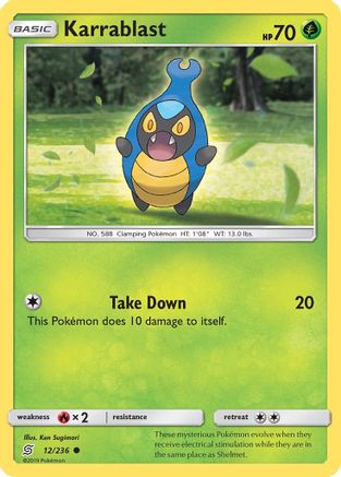 Karrablast 12/236 - SM  Unified Minds - Poke-Collect